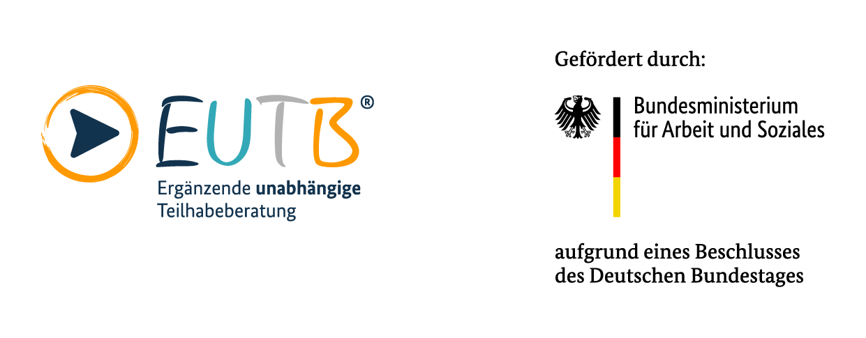 EUTB-Logo mit Förderzusatz